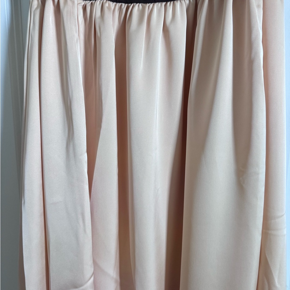 NWT WeWoreWhat Ruffle Corset Maxi Dress in Chestnut & Blush - Picture 6 of 7